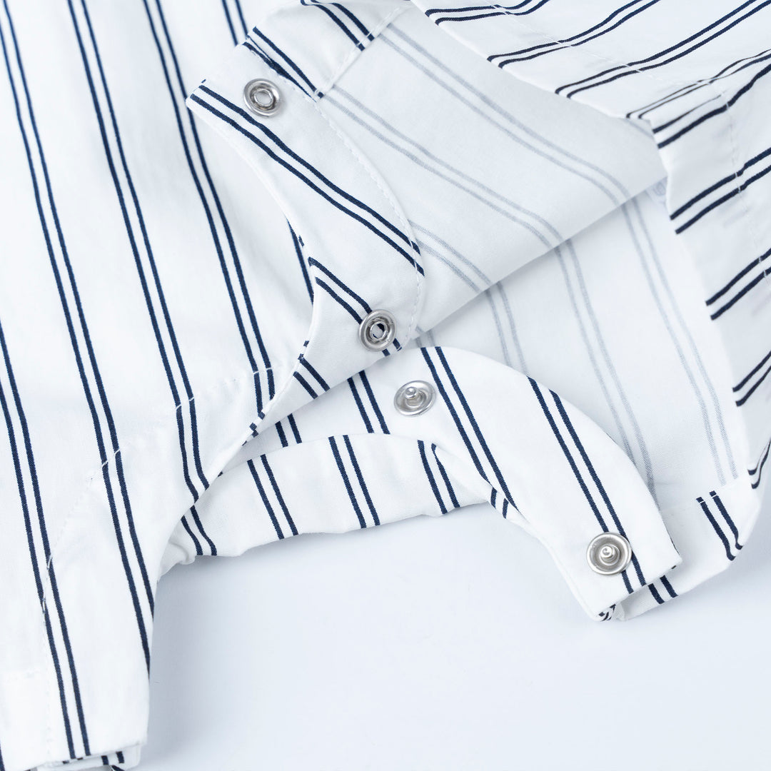 Striped Sleeveless Romper