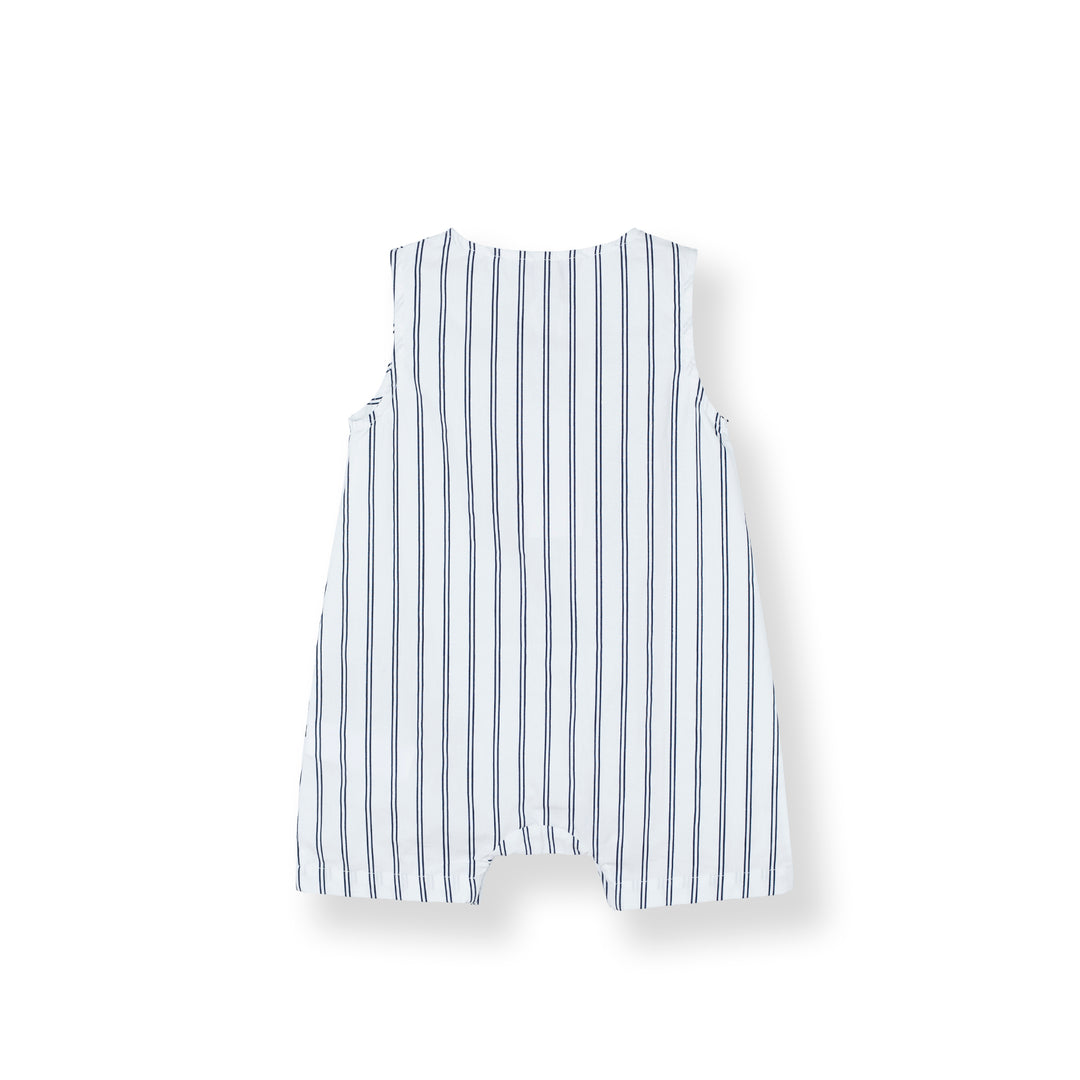 Striped Sleeveless Romper