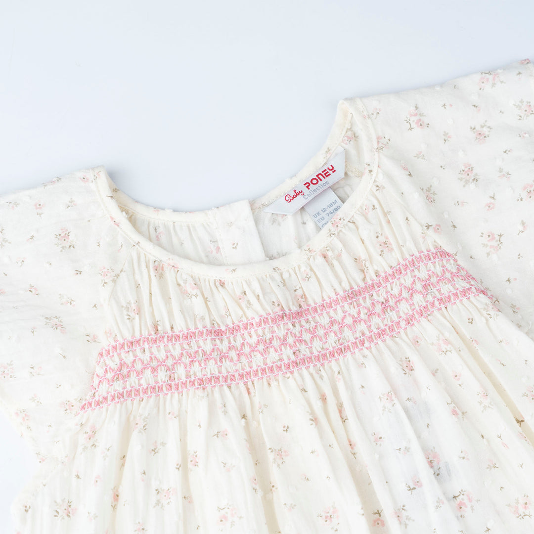 Floral Print Short Sleeve Romper