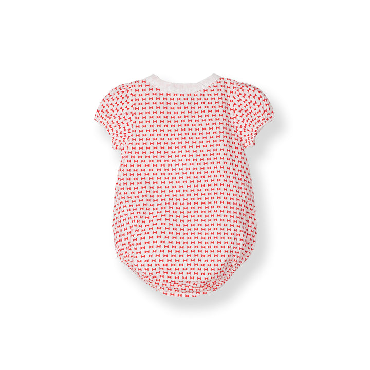Bow Print Short Sleeve Bodysuit