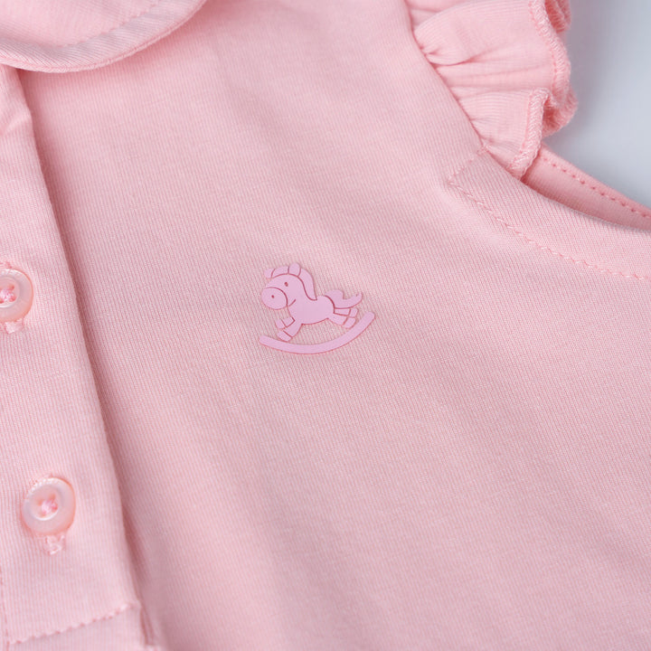 Ruffles Short Sleeve Polo Bodysuit