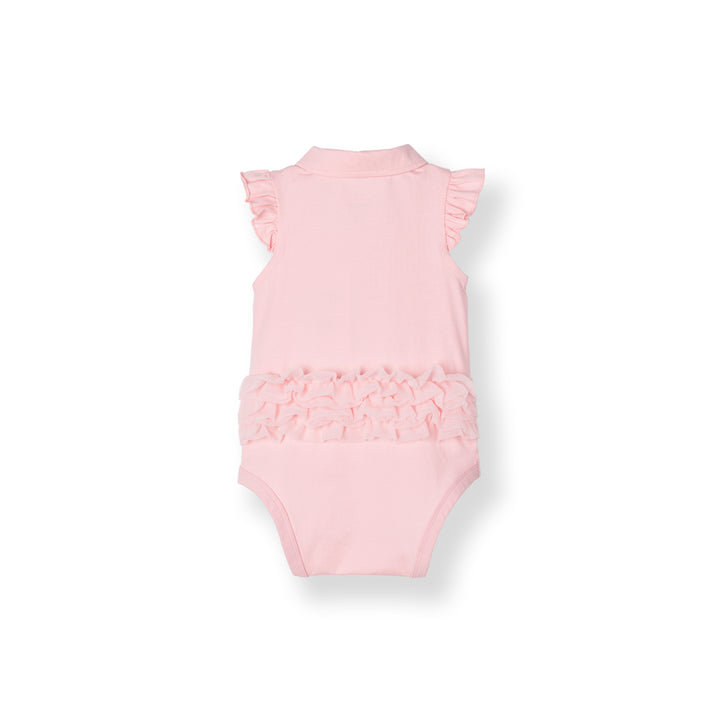 Ruffles Short Sleeve Polo Bodysuit