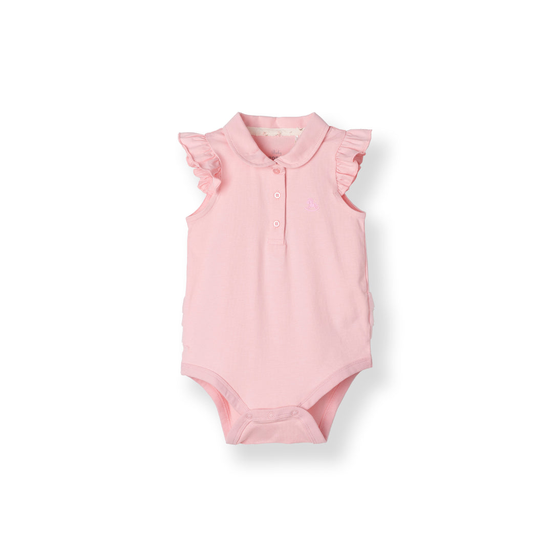 Ruffles Short Sleeve Polo Bodysuit