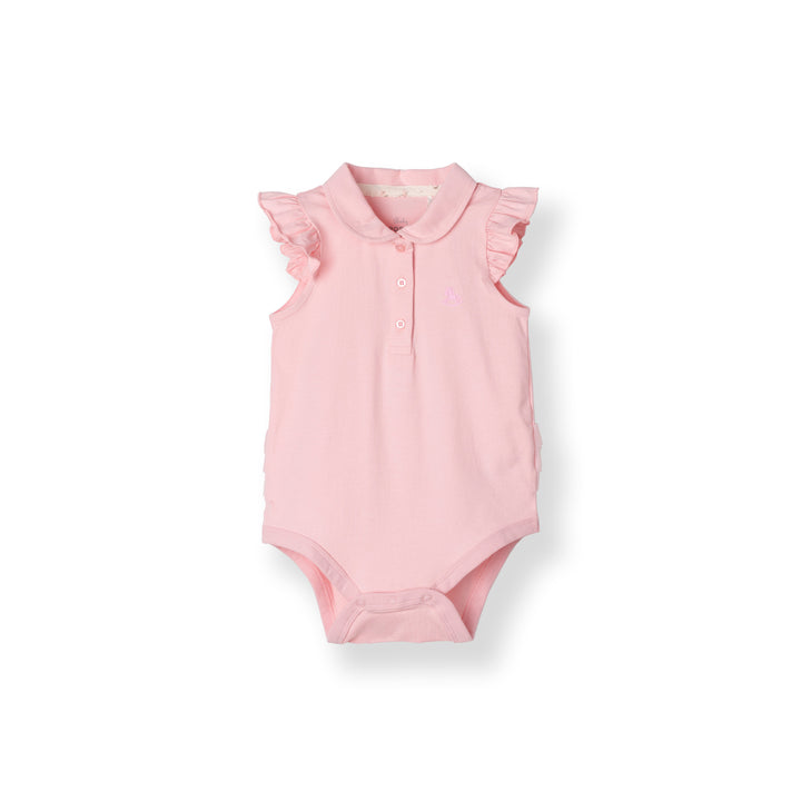 Ruffles Short Sleeve Polo Bodysuit