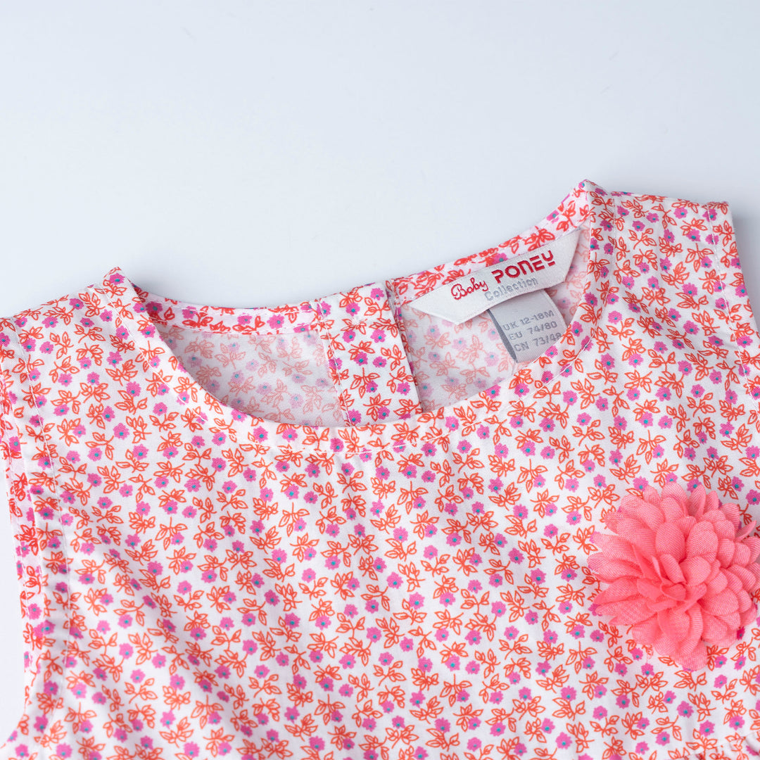 Floral Print Sleeveless Bodysuit