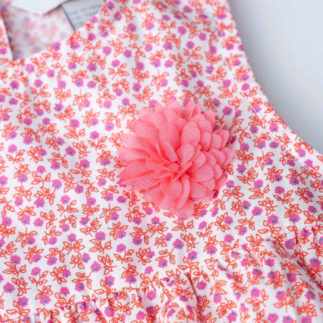 Floral Print Sleeveless Bodysuit