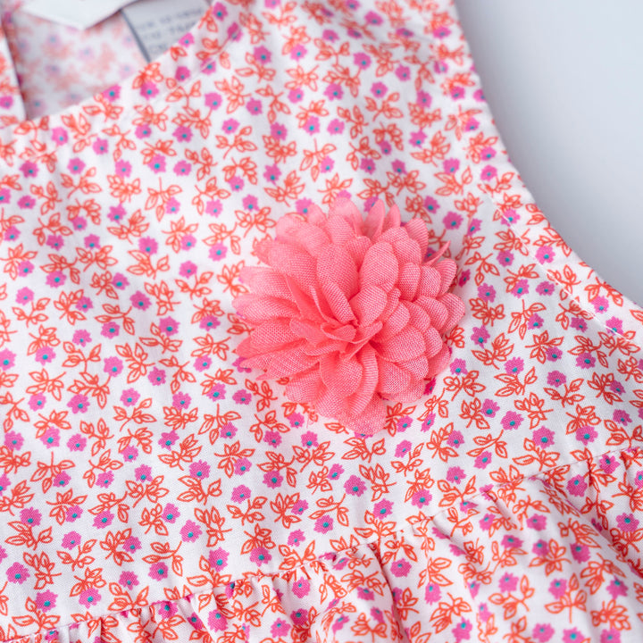 Floral Print Sleeveless Bodysuit