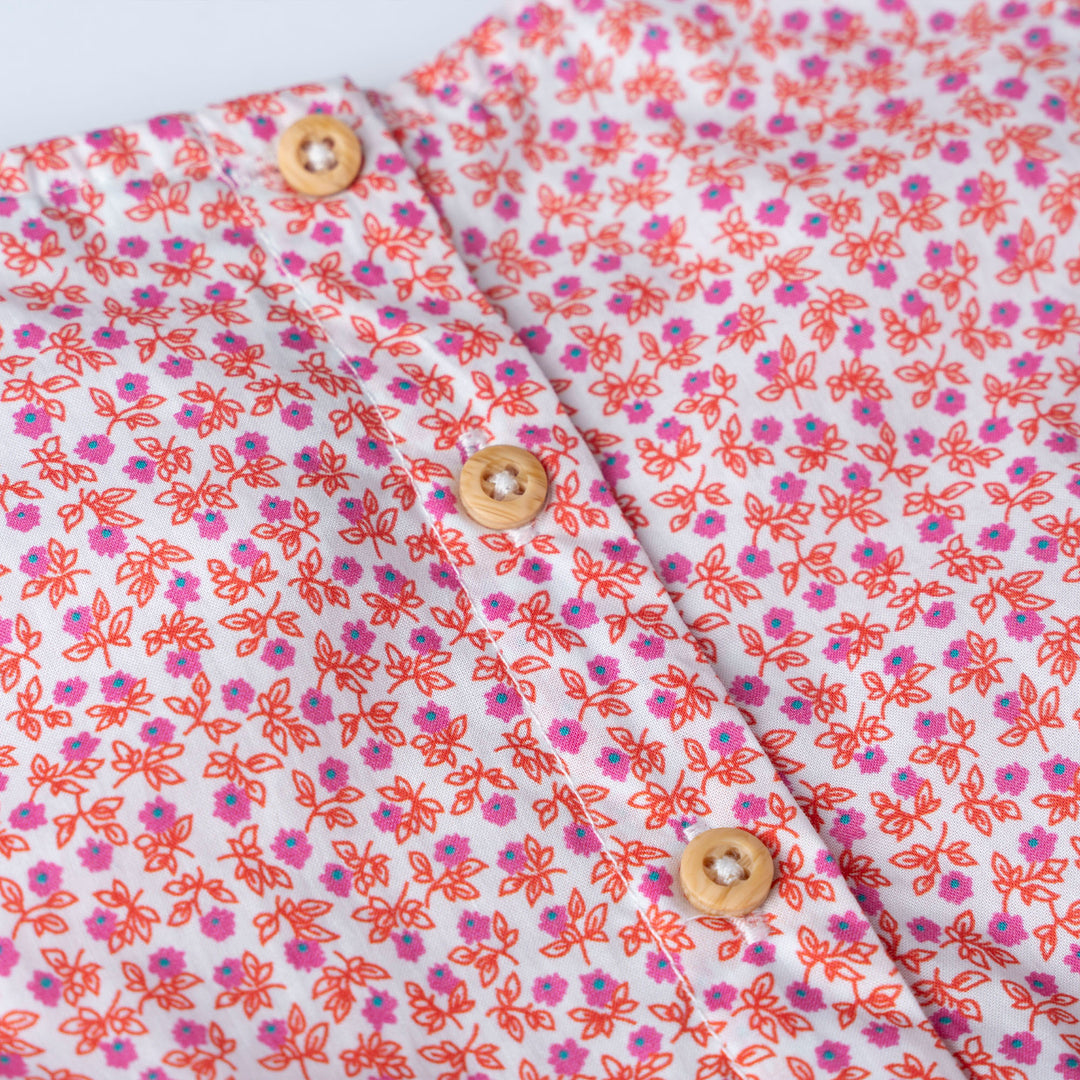 Floral Print Sleeveless Bodysuit