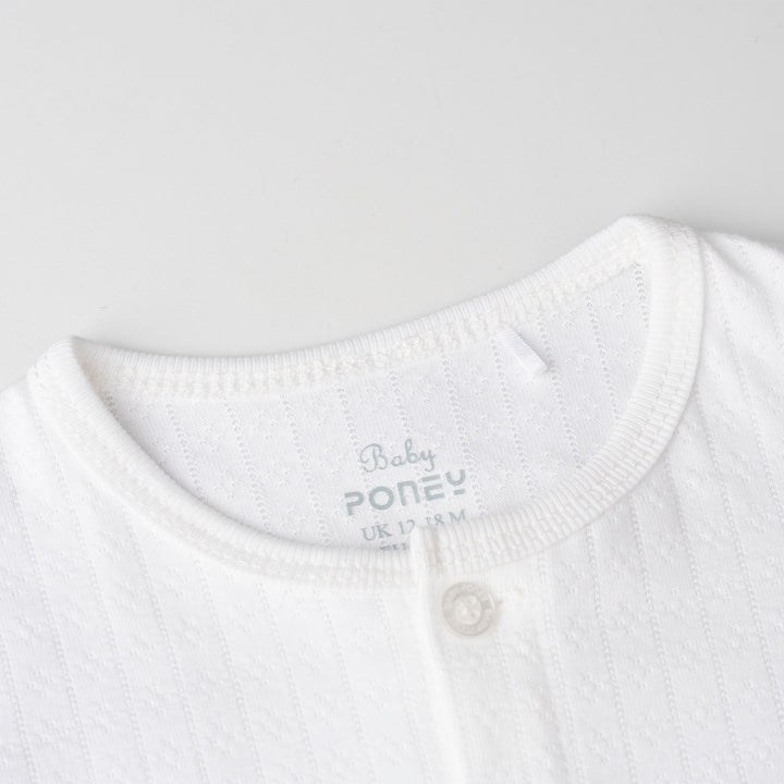 Boys Pointelle Long Sleeve Top & Long Pants Set