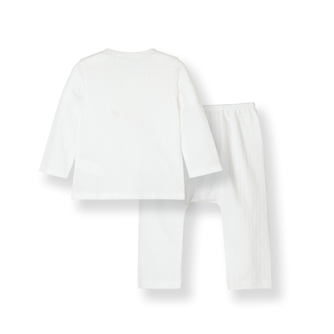 Boys Pointelle Long Sleeve Top & Long Pants Set