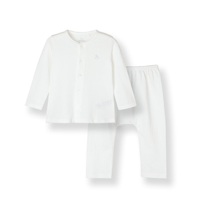 Boys Pointelle Long Sleeve Top & Long Pants Set