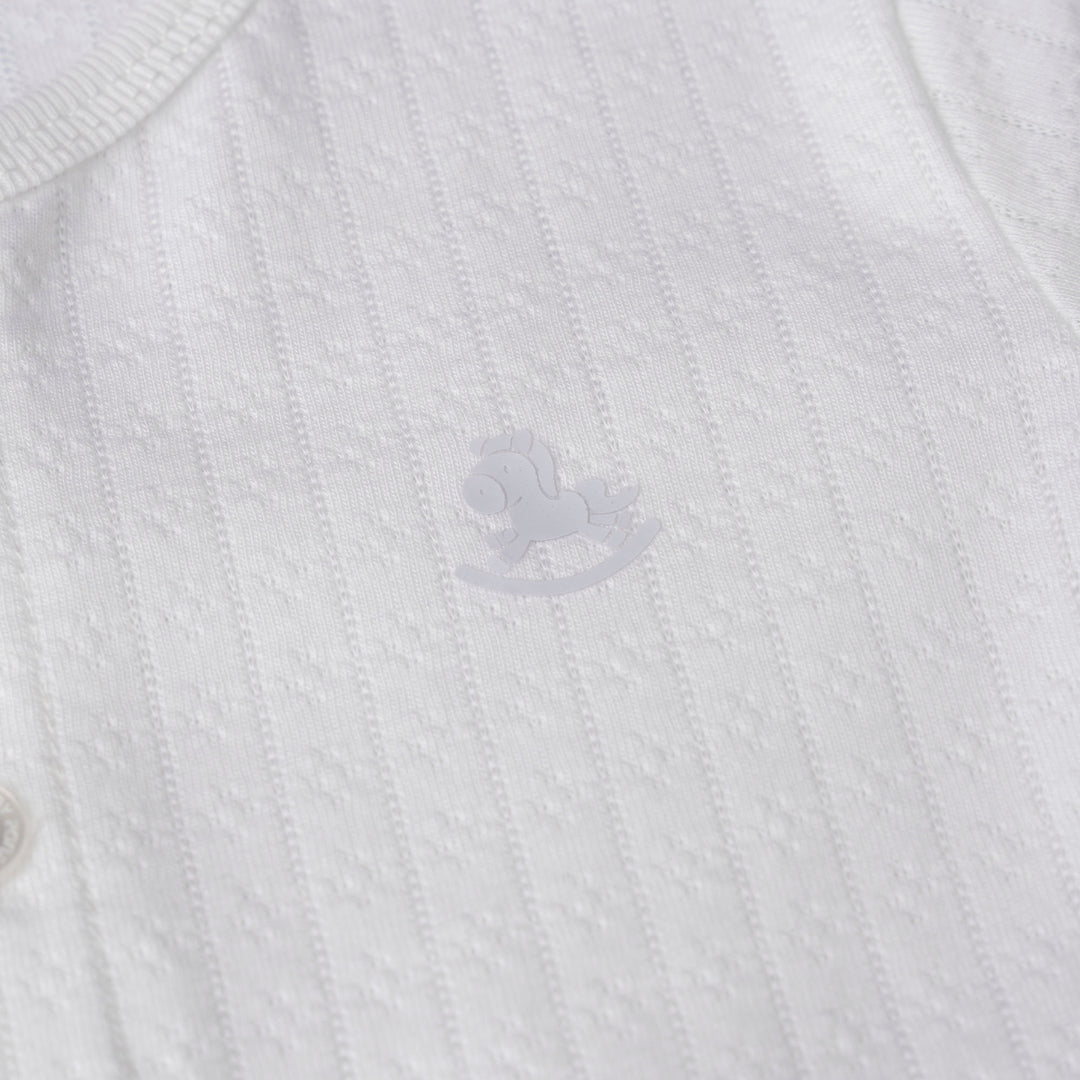 Boys Pointelle Short Sleeve Top & Short Pants Set