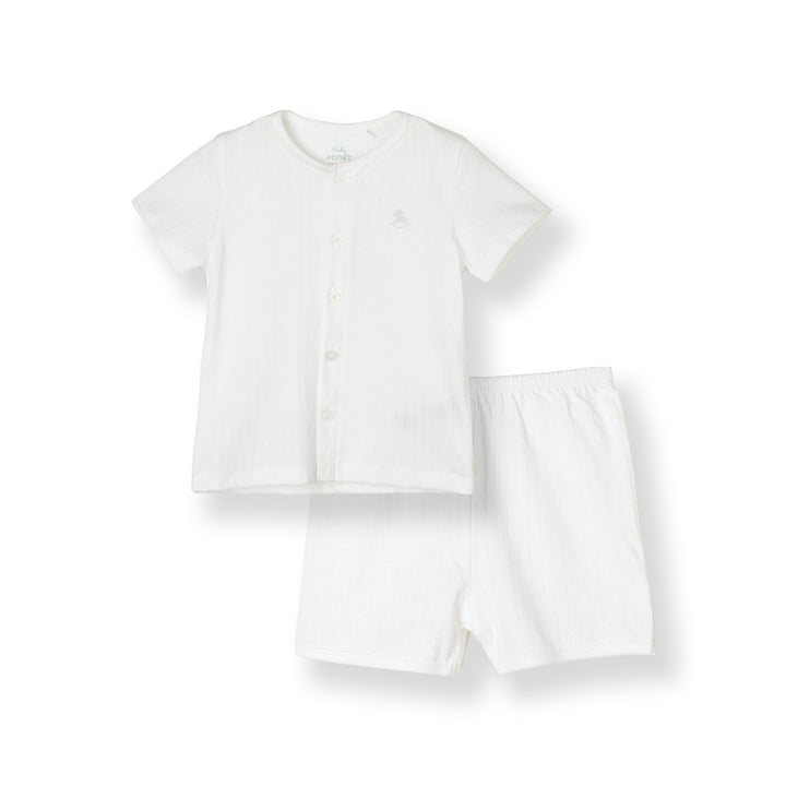 Boys Pointelle Short Sleeve Top & Short Pants Set