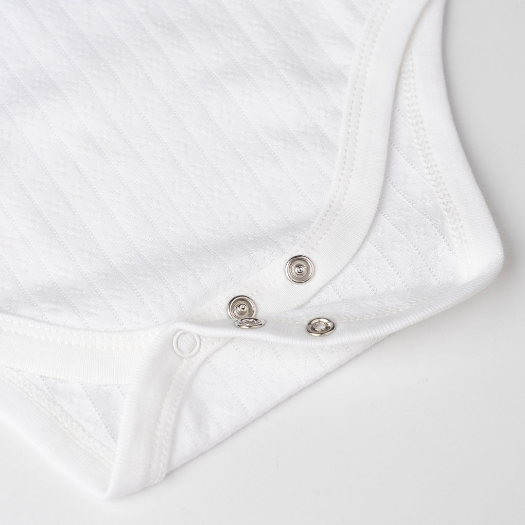 Unisex Pointelle Sleeveless Bodysuit