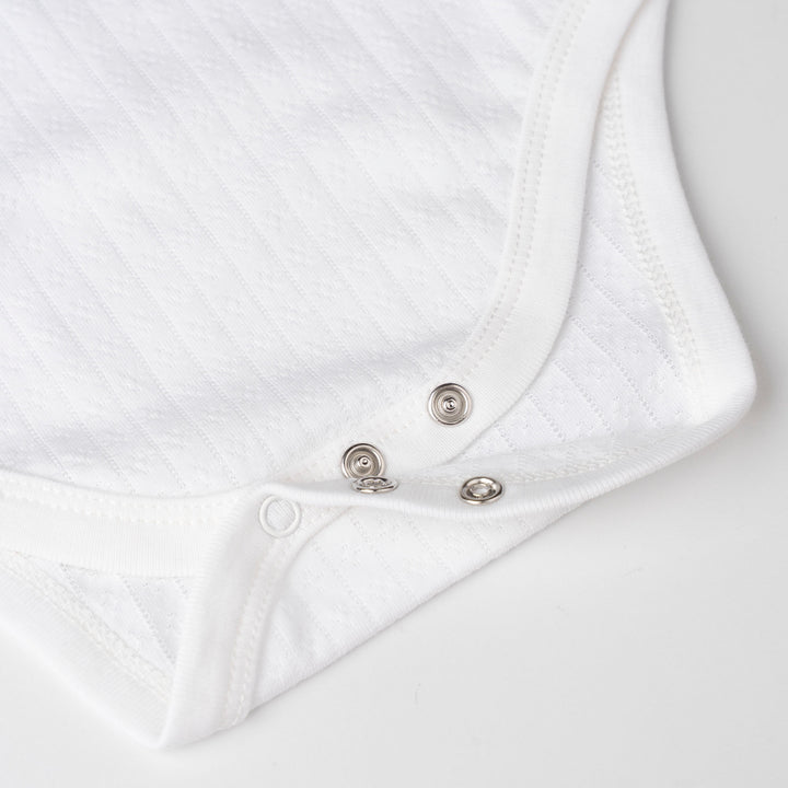 Unisex Pointelle Sleeveless Bodysuit