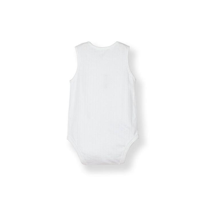 Unisex Pointelle Sleeveless Bodysuit