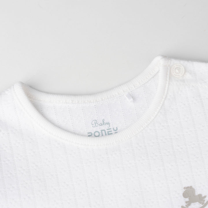 Unisex Pointelle Short Sleeve Bodysuit