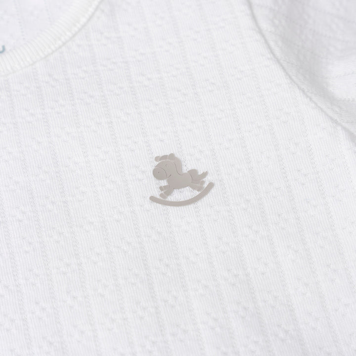 Unisex Pointelle Short Sleeve Bodysuit