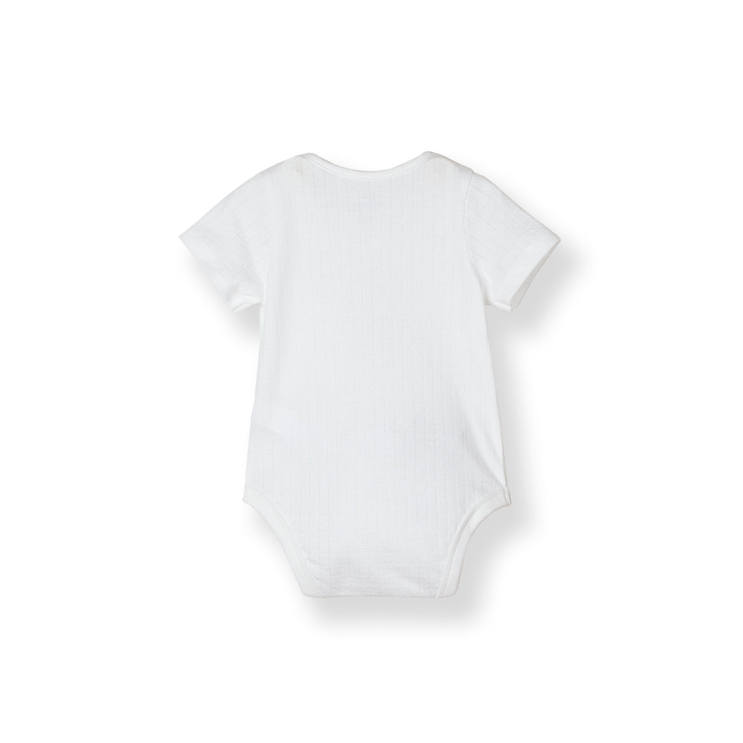Unisex Pointelle Short Sleeve Bodysuit