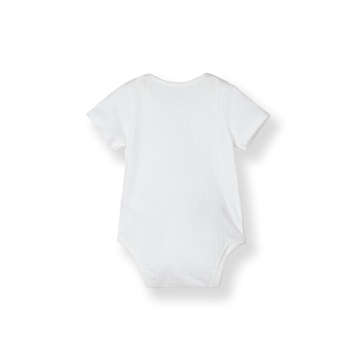 Unisex Pointelle Short Sleeve Bodysuit