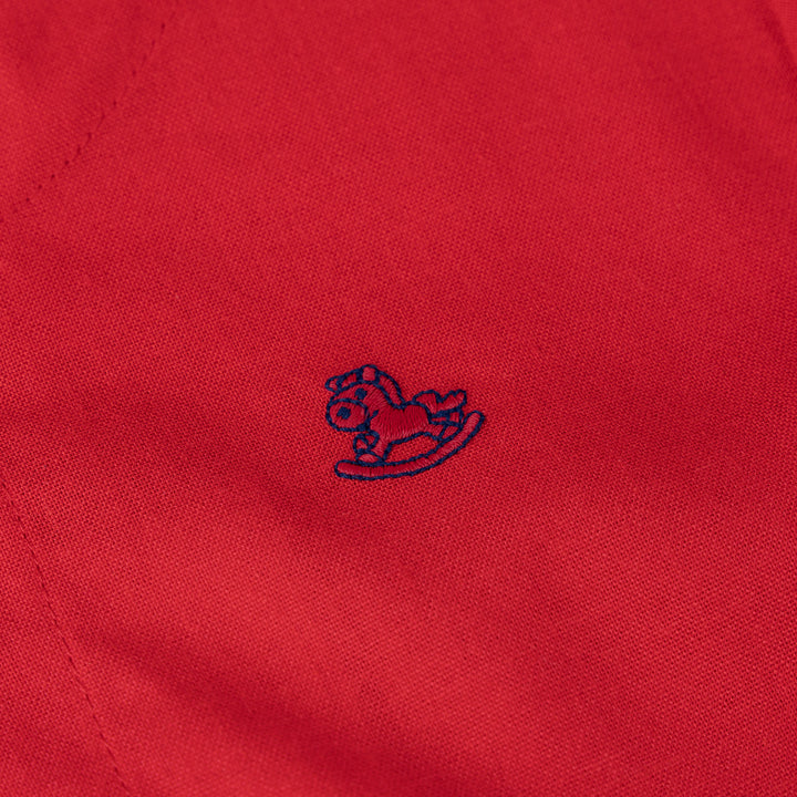 Poney Baby Boy Linen Short Sleeve Shirt