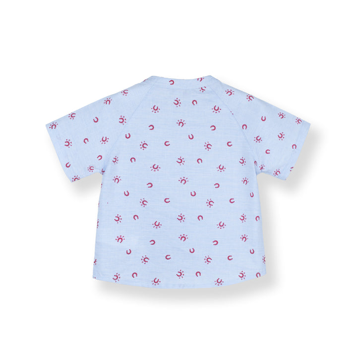 Poney Baby Boy Printed Short Sleeve Shirt