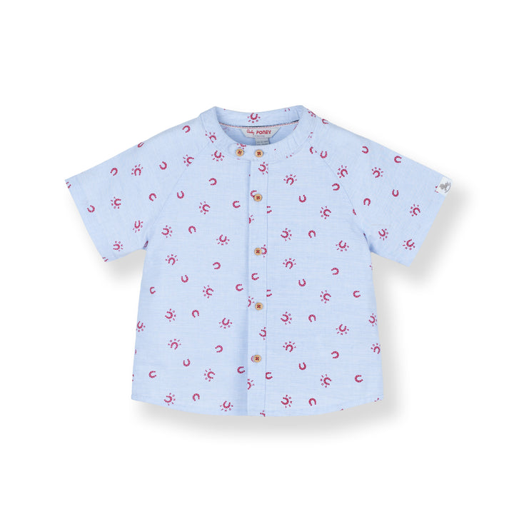 Poney Baby Boy Printed Short Sleeve Shirt