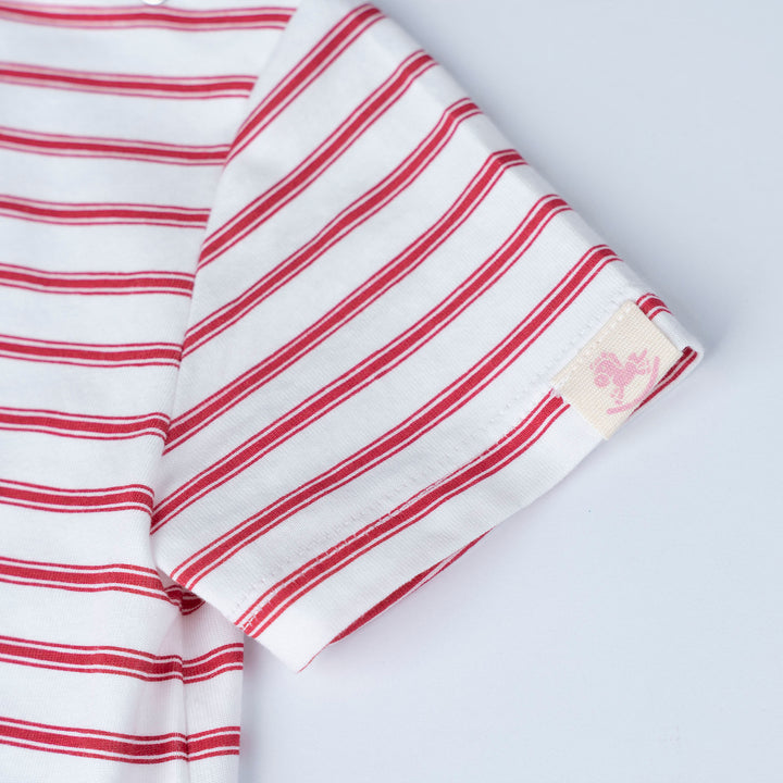 Poney Baby Boy Short Sleeve Combined Fabric Romper