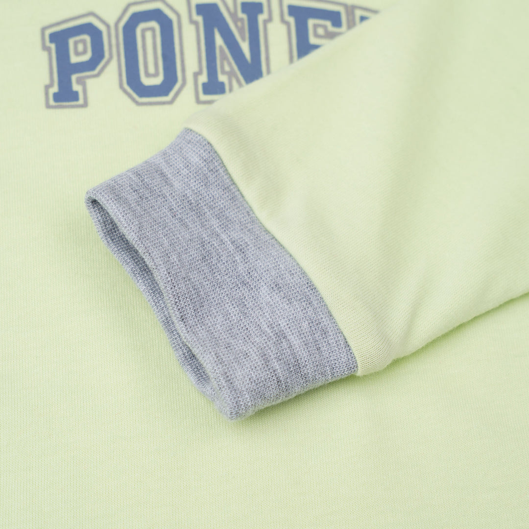 Baby Poney Boys Green Poney Logo Regular Fit Long Sleeve Top & Long Pants Pyjamas