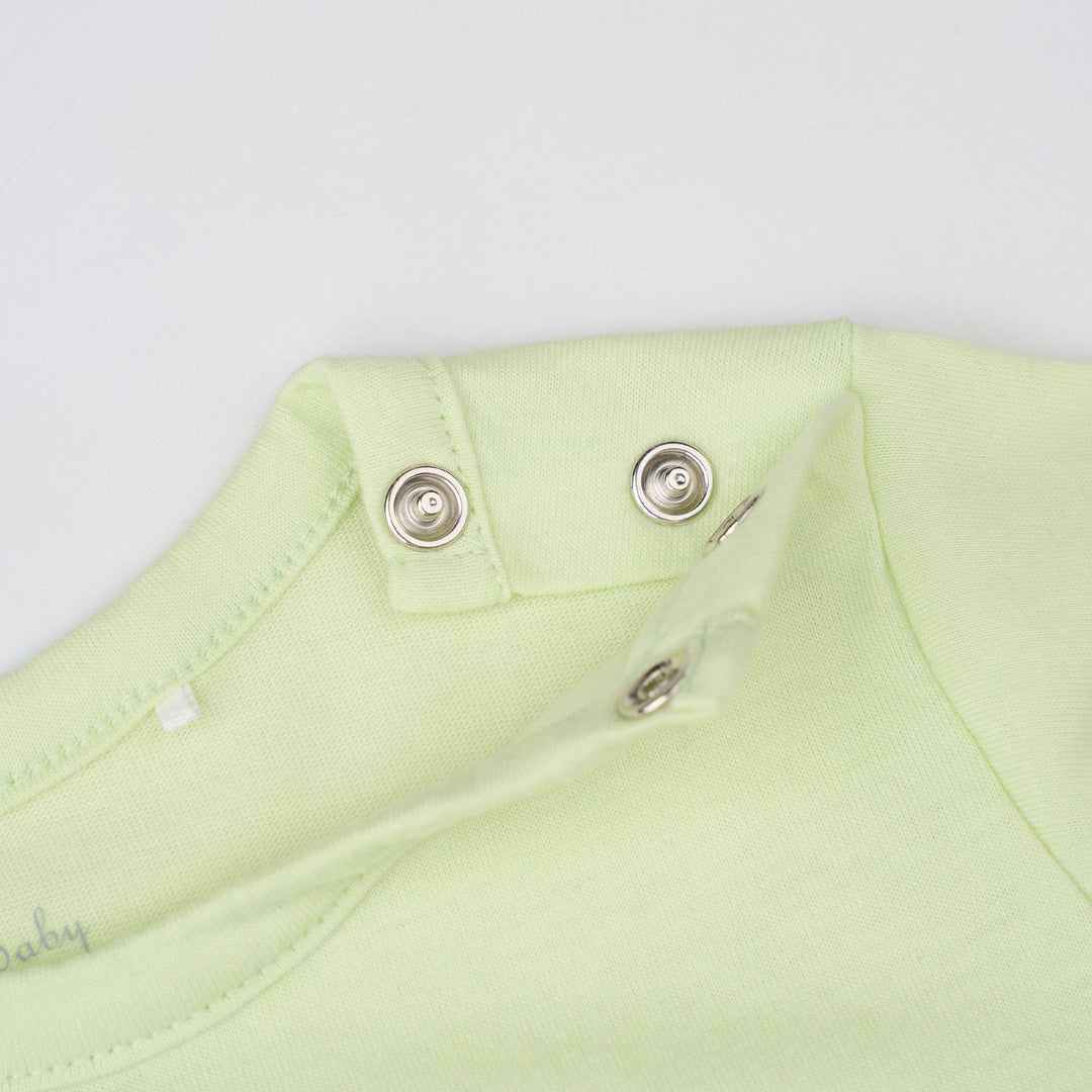 Baby Poney Boys Green Poney Logo Regular Fit Long Sleeve Top & Long Pants Pyjamas