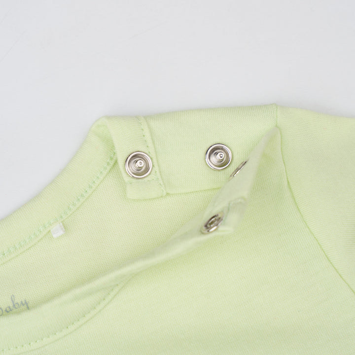 Baby Poney Boys Green Poney Logo Regular Fit Long Sleeve Top & Long Pants Pyjamas