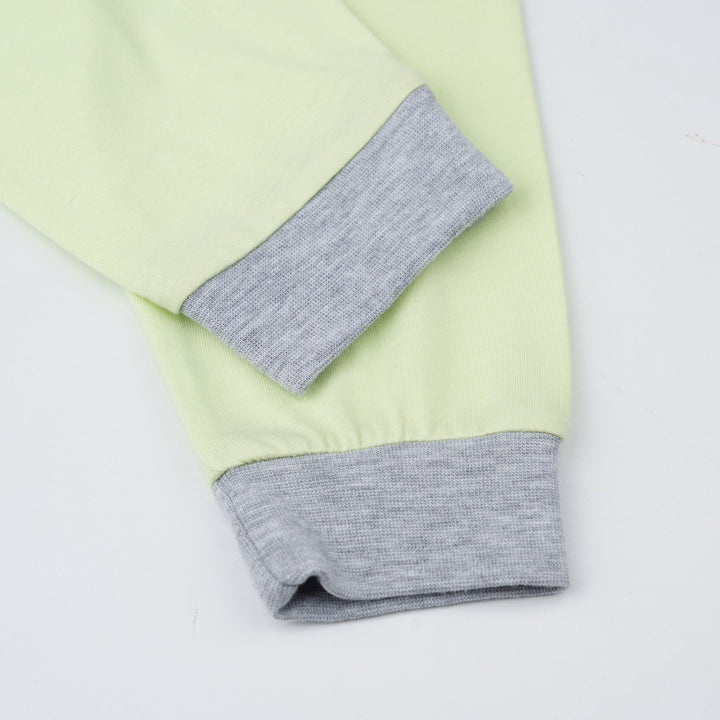 Baby Poney Boys Green Poney Logo Regular Fit Long Sleeve Top & Long Pants Pyjamas