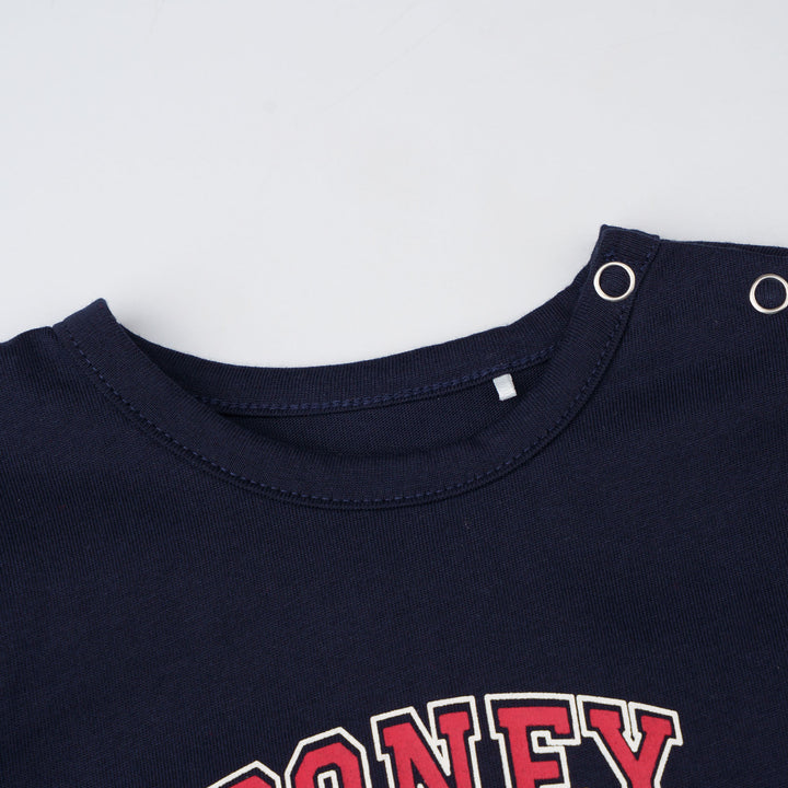Baby Poney Boys Navy Poney Logo Regular Fit Long Sleeve Top & Long Pants Pyjamas