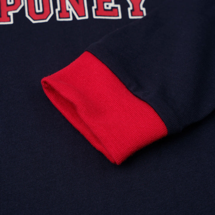 Baby Poney Boys Navy Poney Logo Regular Fit Long Sleeve Top & Long Pants Pyjamas