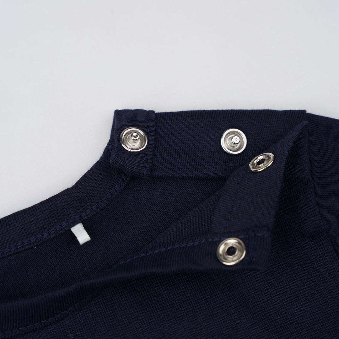 Baby Poney Boys Navy Poney Logo Regular Fit Long Sleeve Top & Long Pants Pyjamas