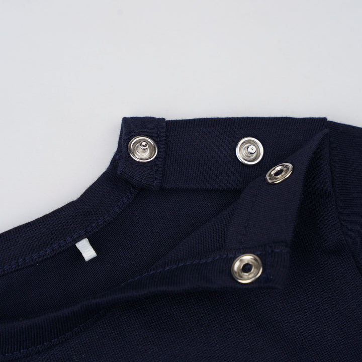Baby Poney Boys Navy Poney Logo Regular Fit Long Sleeve Top & Long Pants Pyjamas