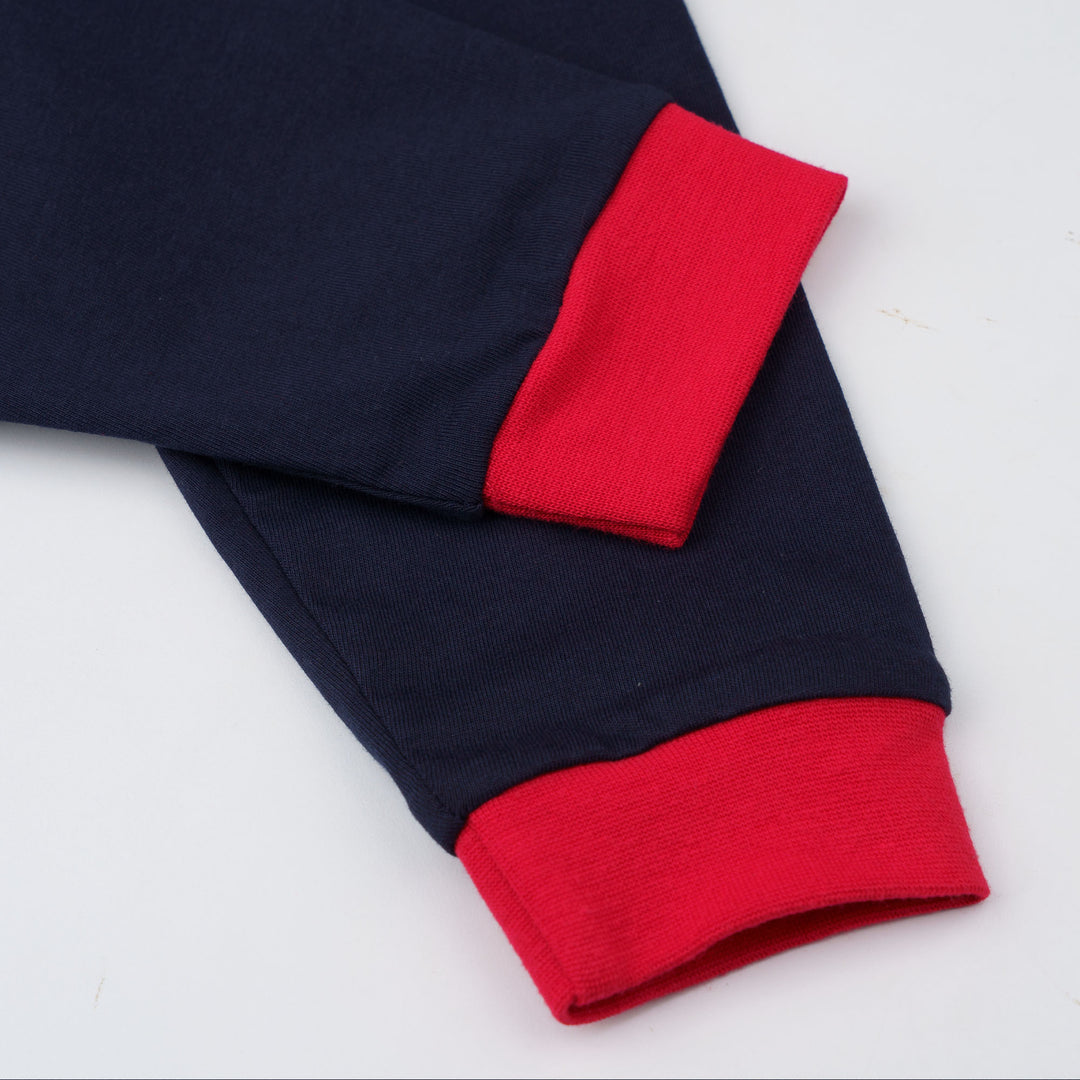 Baby Poney Boys Navy Poney Logo Regular Fit Long Sleeve Top & Long Pants Pyjamas