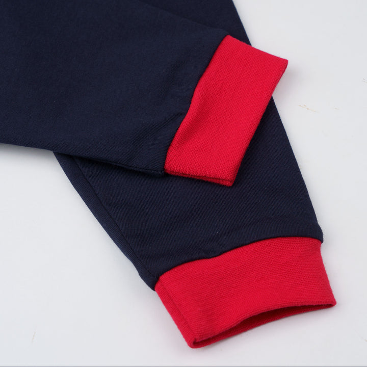 Baby Poney Boys Navy Poney Logo Regular Fit Long Sleeve Top & Long Pants Pyjamas
