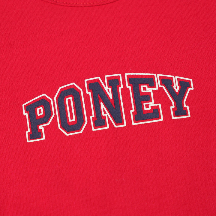Baby Poney Boys Red Poney Logo Regular Fit Long Sleeve Top & Long Pants Pyjamas