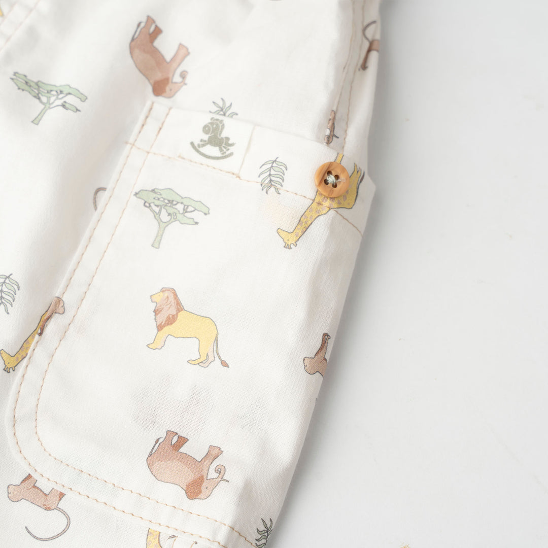 Baby Boy White Bermuda W/Drawstring (3250493WB)