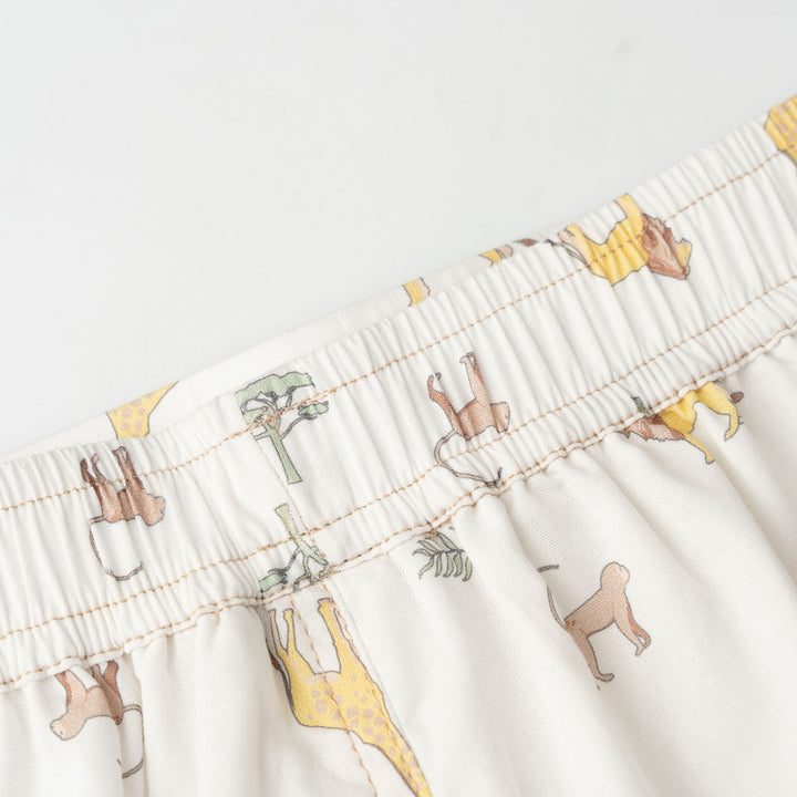 Baby Boy White Bermuda W/Drawstring (3250493WB)