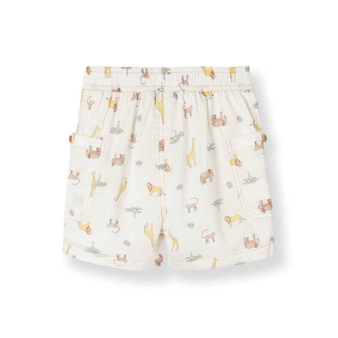 Baby Boy White Bermuda W/Drawstring (3250493WB)