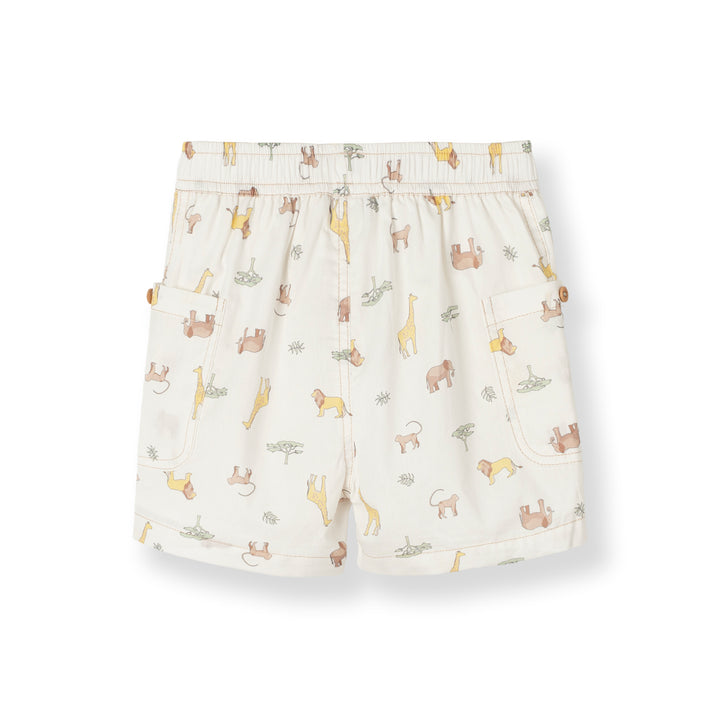 Baby Boy White Bermuda W/Drawstring (3250493WB)
