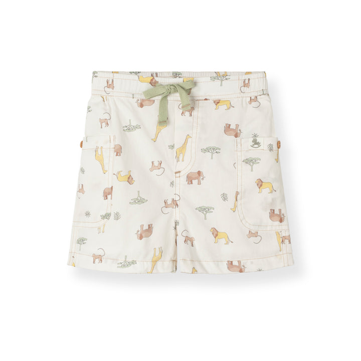 Baby Boy White Bermuda W/Drawstring (3250493WB)