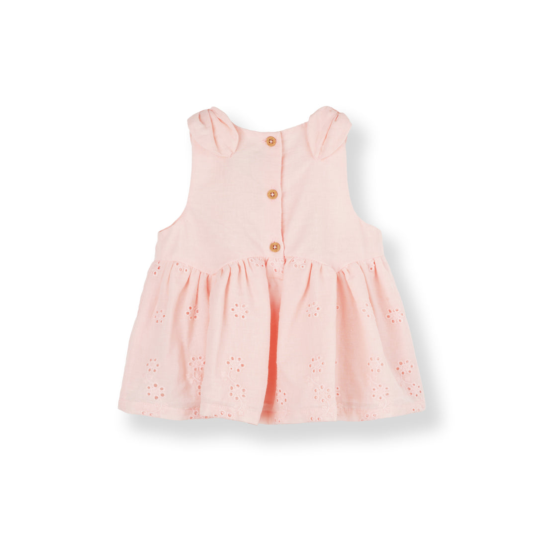 Baby Girl Pink W/Bow On Shoulder (3250498WB)