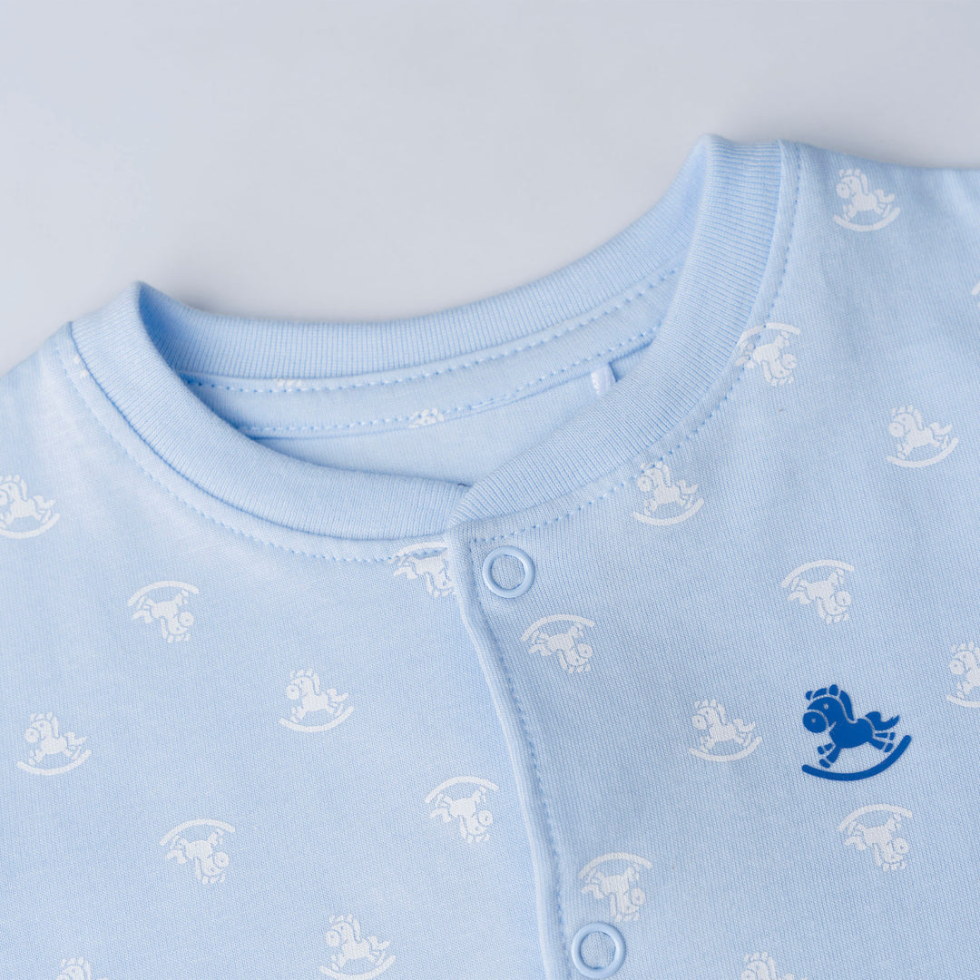 Baby Boy Iconic Logo S/Sleeve Romper