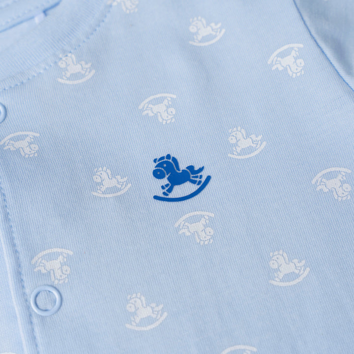 Baby Boy Iconic Logo S/Sleeve Romper