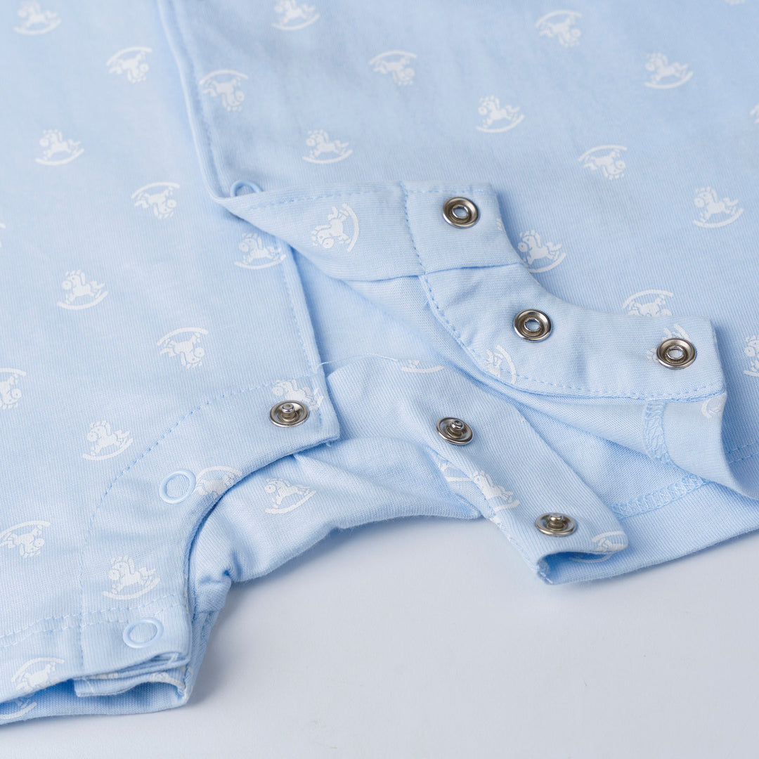 Baby Boy Iconic Logo S/Sleeve Romper