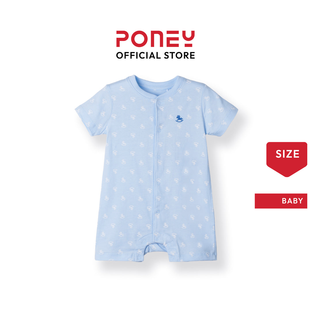 Baby Boy Iconic Logo S/Sleeve Romper