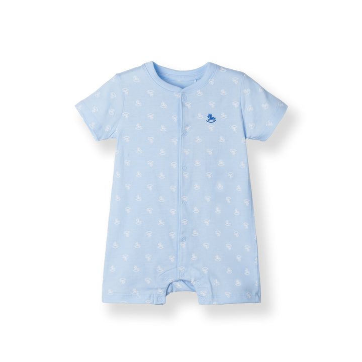 Baby Boy Iconic Logo S/Sleeve Romper